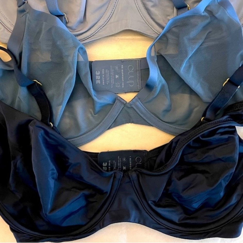 Cuup Bras Blue Bundle. 32E ( 34D)